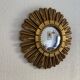 Vintage 1960s witch's eye sun mirror gold Venezia - 40 cm