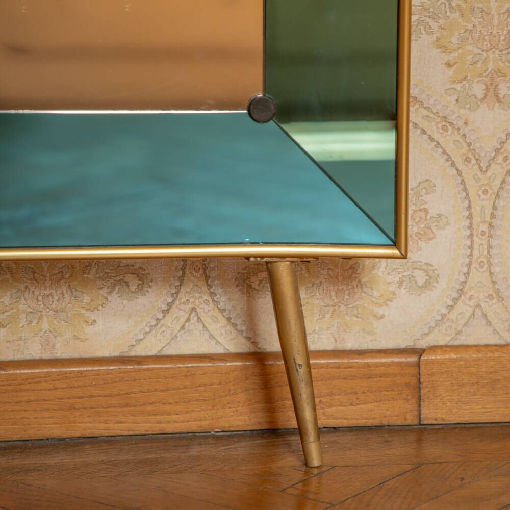 Italian floor mirror by Cristal Art, Italy 1950s