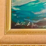 Peinture maritime originale – “Statsraad Lehmkuhl”, voile norvégienne