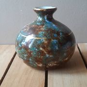 Vase soliflore en porcelaine de Limoges émaillée