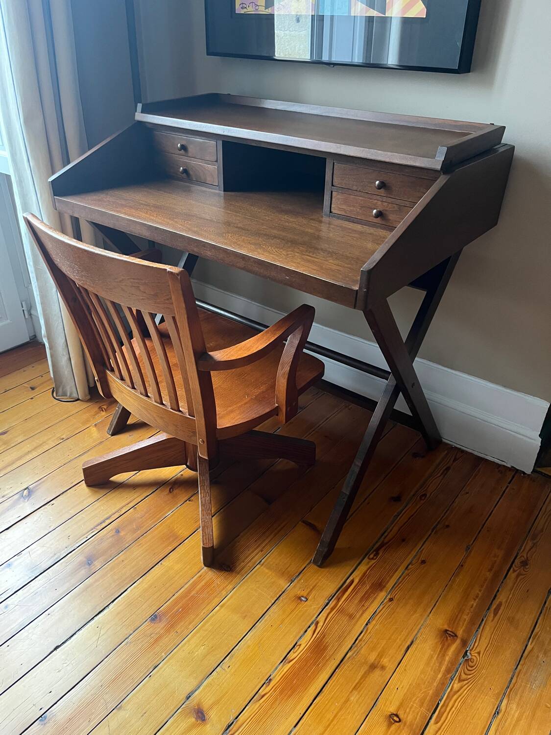 Wooden desk