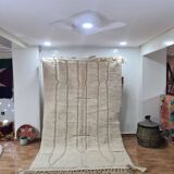 Handmade wool Berber rug 250x150 cm