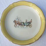 Series 11 plates stagecoach Céranord St Amand vintage 1960