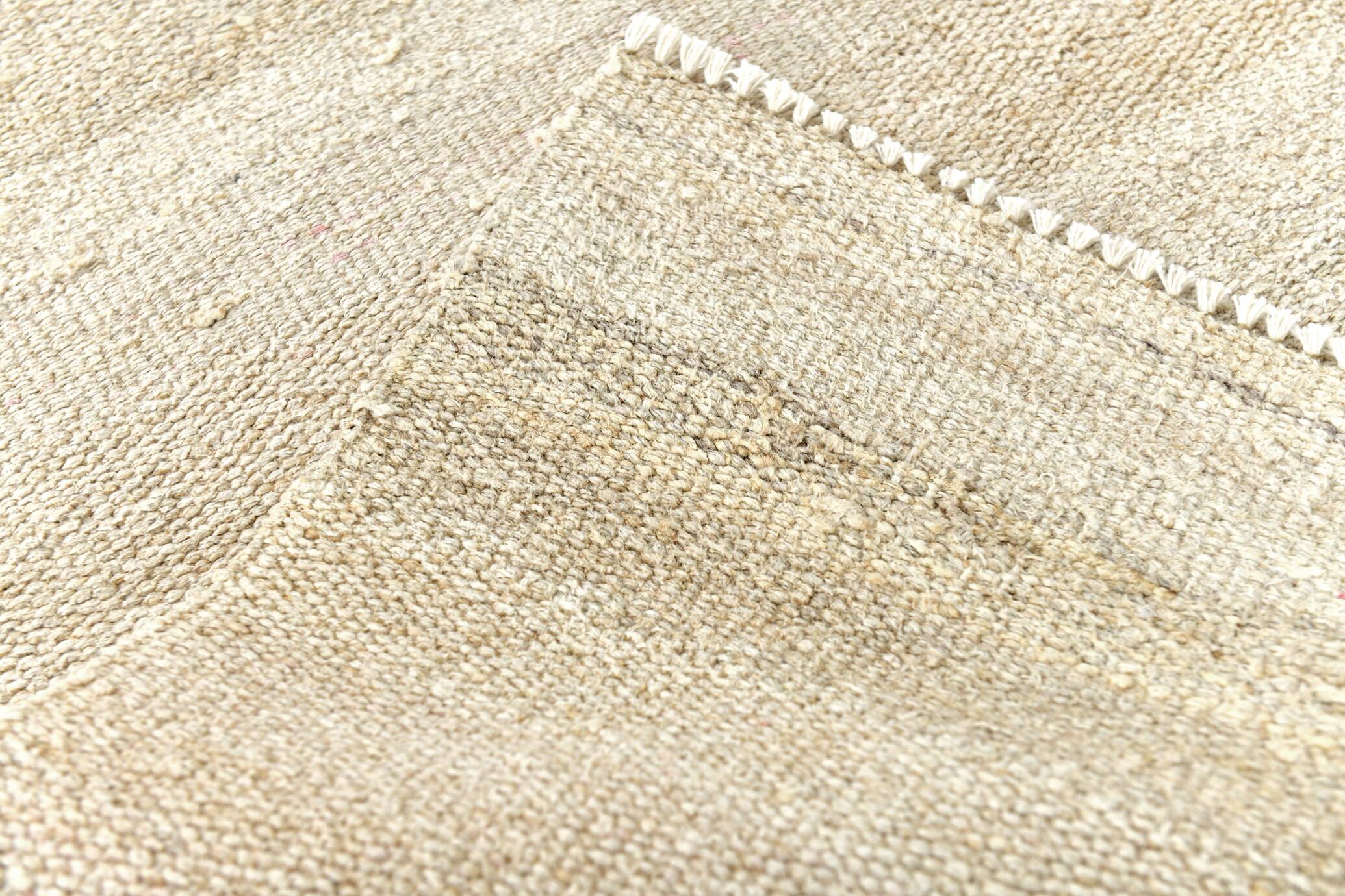 5x8 Beige & Cream Striped Kilim Rug, 160x234Cm