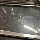 Silver metal tray