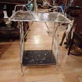 Small Art Nouveau wrought iron side table from the 1900s