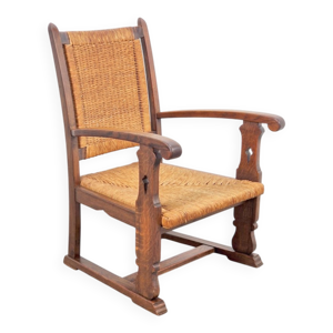Fauteuil moderniste brutaliste - 1950