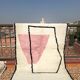 Berber carpet Blessed Ouarain white & pink
