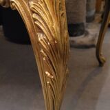 Brass and marble coffee table