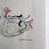 Akiyo owada, untitled, c 1990. original lithograph signed in pencil
