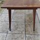Table en chêne ancienne vintage pieds compas