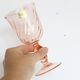 Set of 6 wine glasses in pink glass, Rosaline, by Arcoroc