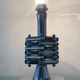 1970s Italian chrome metal lamp base