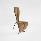 1 X  Postmodern 1980s Dining Side Rope Chair