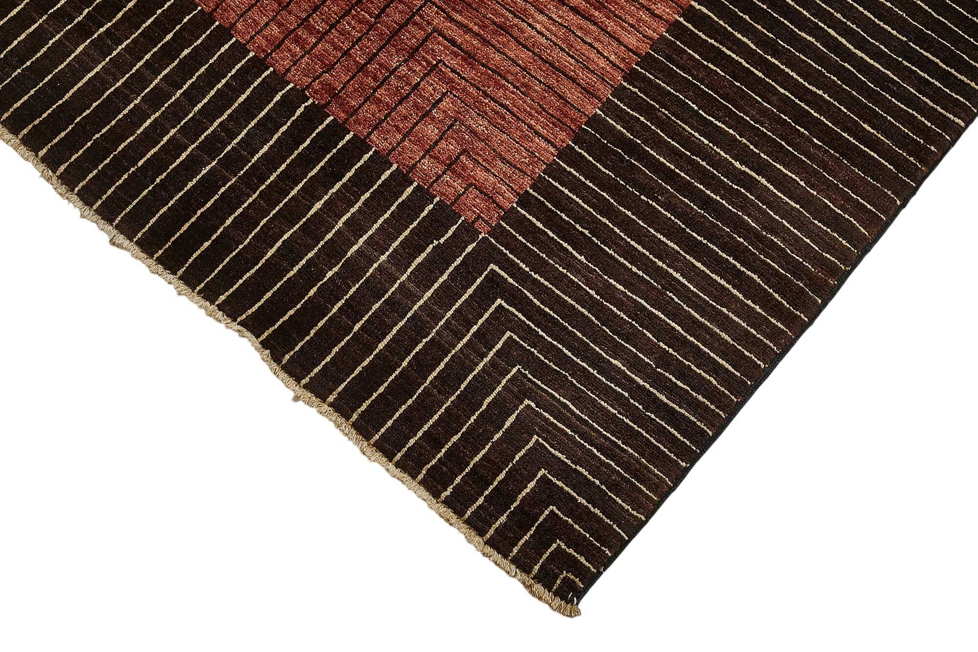 Tapis Oushak en laine noué à la main turc 198 cm x 297 cm