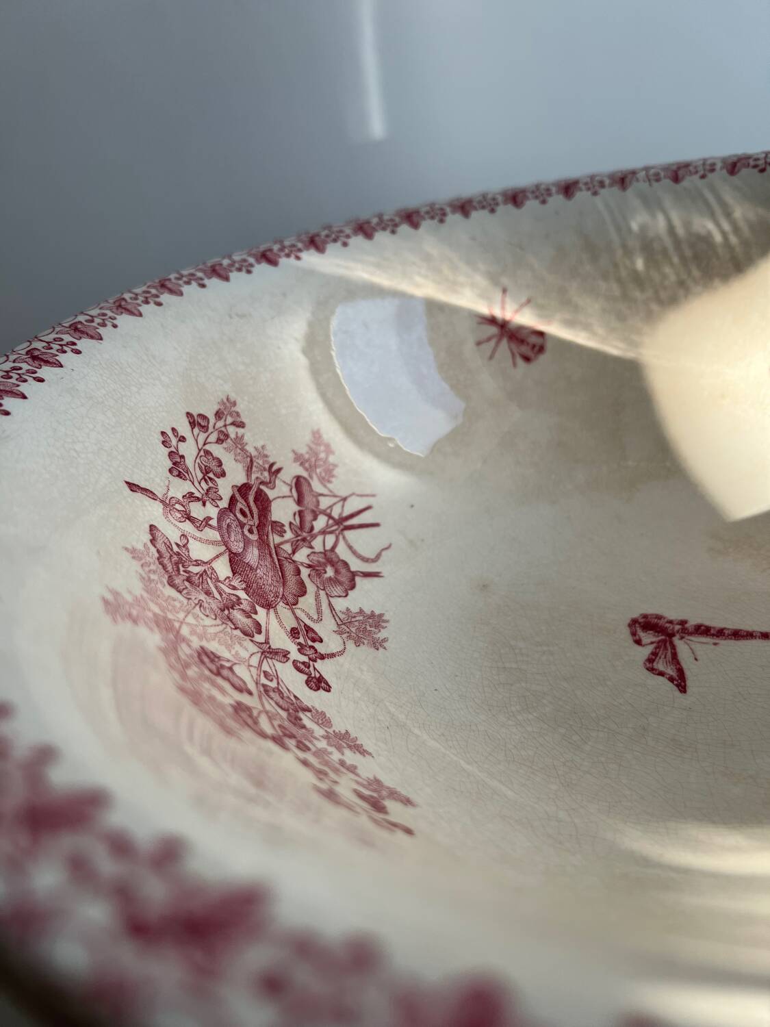 Large salad bowl from the Onnaing earthenware harvest collection