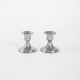 Set of metal candlesticks, Italian design, 1970s, made in Italy