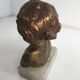 Bronze child bust of Jean Marie Camus