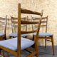 Chaises de salle à manger des années 1960 1970, design danois moderne du milieu du siècle, ensemble de 4.