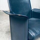 Postmodern Korium KM1 Leather Armchair by Tito Agnoli for Matteo Grassi, Italy, 1980s