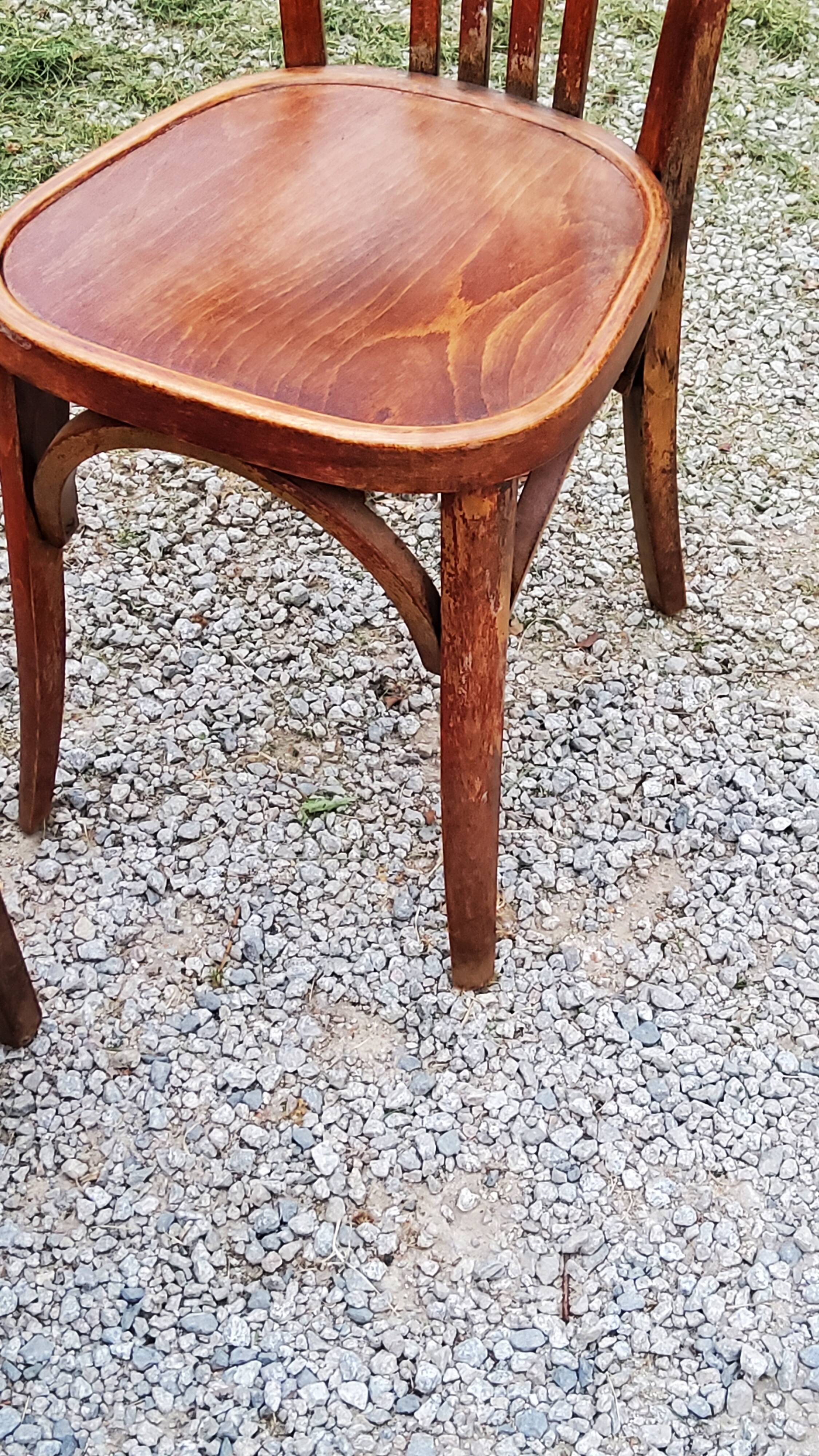 Set of 5 Stella bistro chairs from the 50s