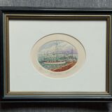 Pair of marine watercolors
