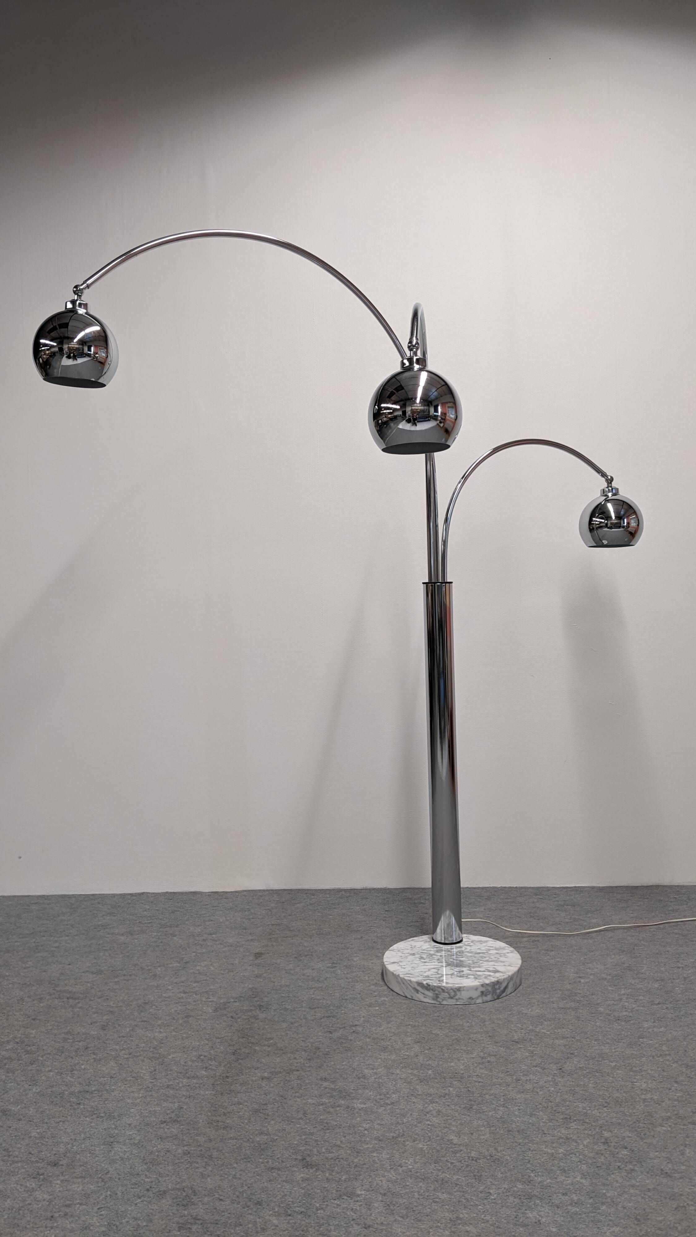 Space Age Lily of the Valley Floor Lamp by Goffredo Reggiani, Italy circa 1970