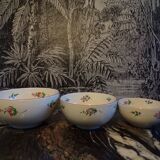 Set of 3 Lunéville salad bowls Kg Réverbère