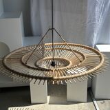 Suspension rattan saucer iron frame D:120 H:60