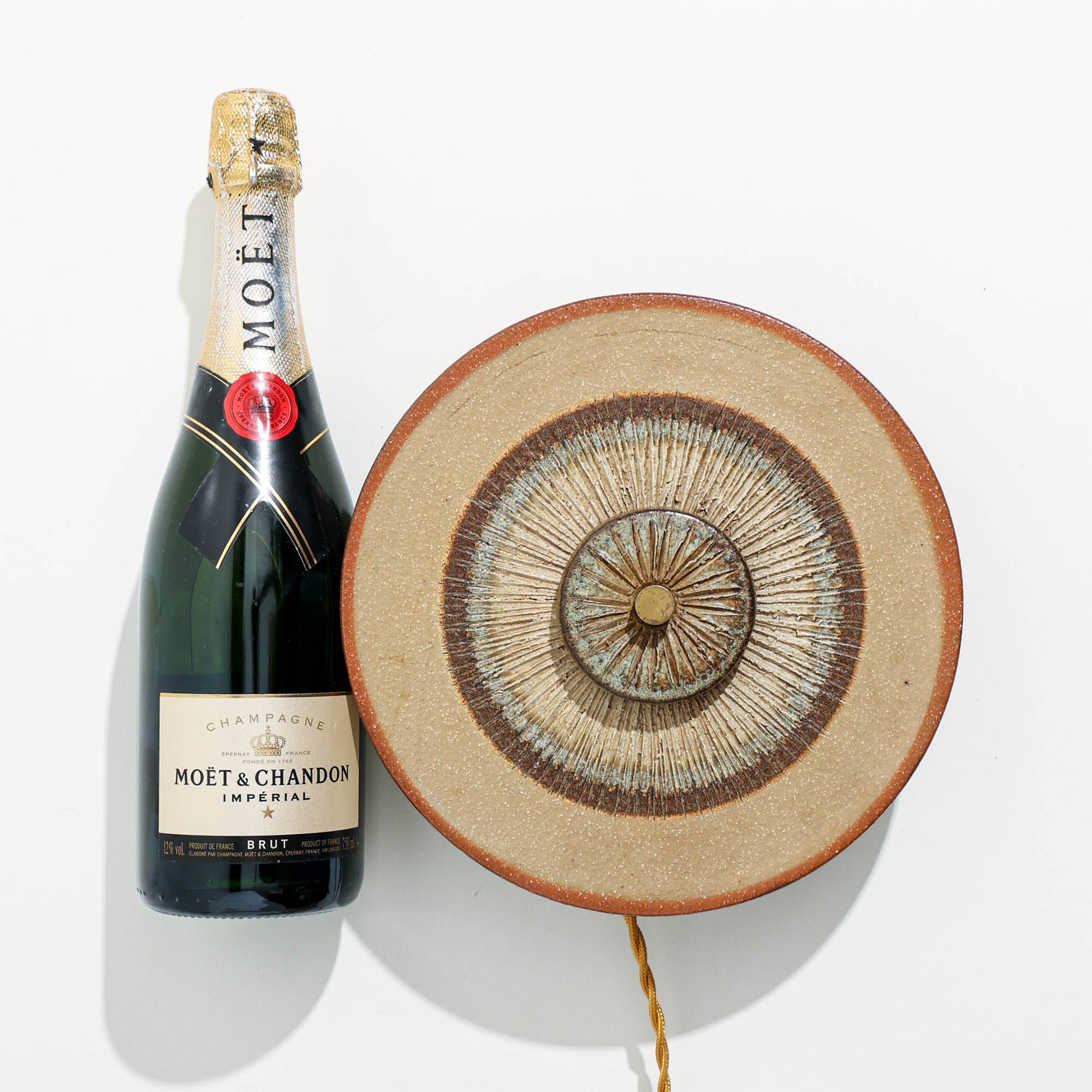 Ceramic wall lamp by Noomi Backhausen & Poul Brandborg for Søholm, Denmark