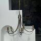 Modern metal chandelier with 5 lights