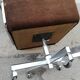Fauteuil  vintage tissu marron