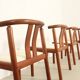 6 teak chairs by Hans J. Frydendal, Denmark 1970