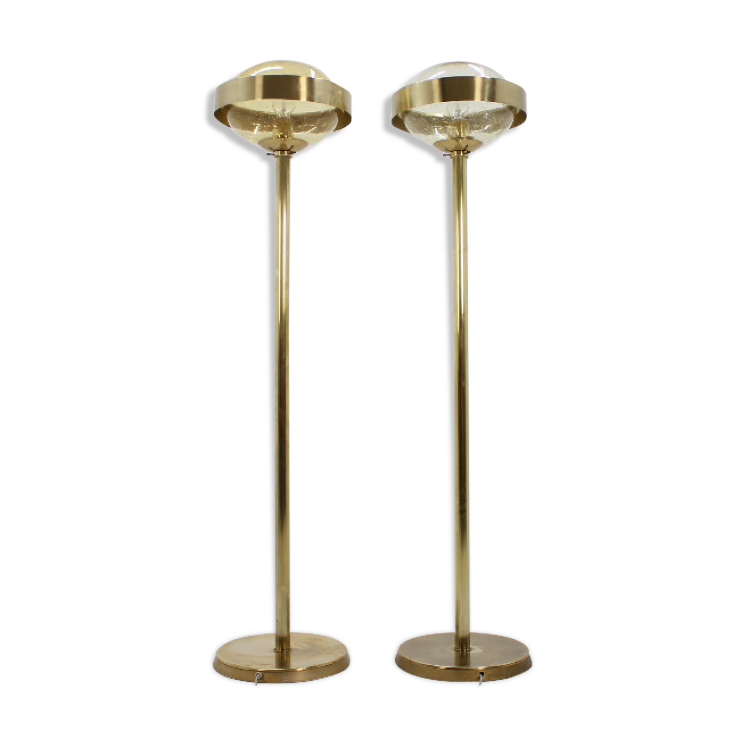 Set of Space Age Floor Lamps Kamenický Šenov, 1970s
