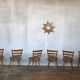 Series of 20 Scandinavian chairs or vintage wooden bistro