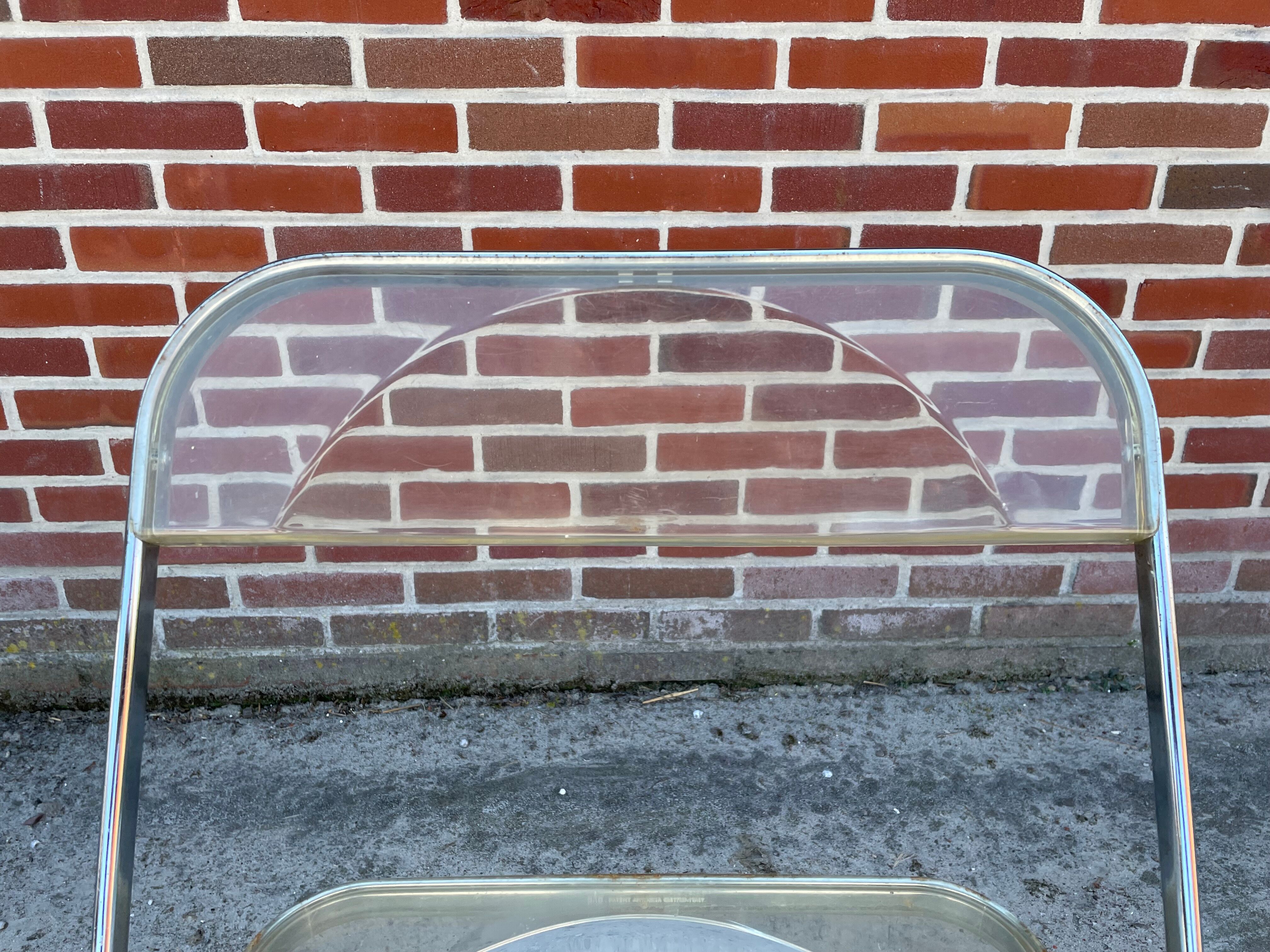 Plia chair by Giancarlo Piretti  for castelli