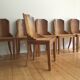 Table & chaises vintage art déco