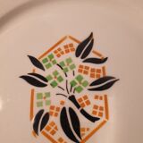 Trio of dessert plates Creil Montereau