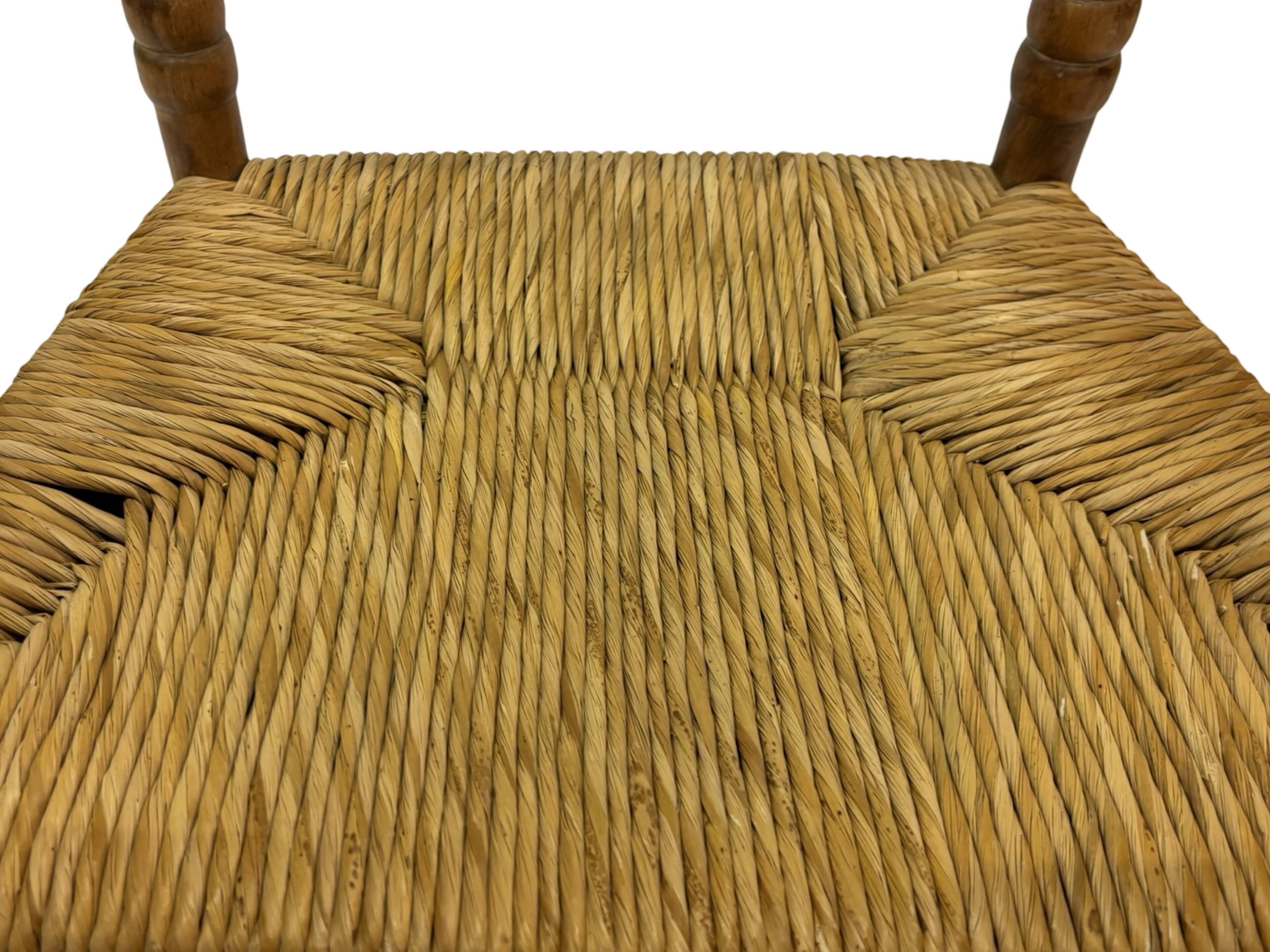 Art Deco chair minimalist oak wicker minimalist design
