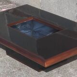 Signed coffee table (Jean Claude Mahey, 70s)