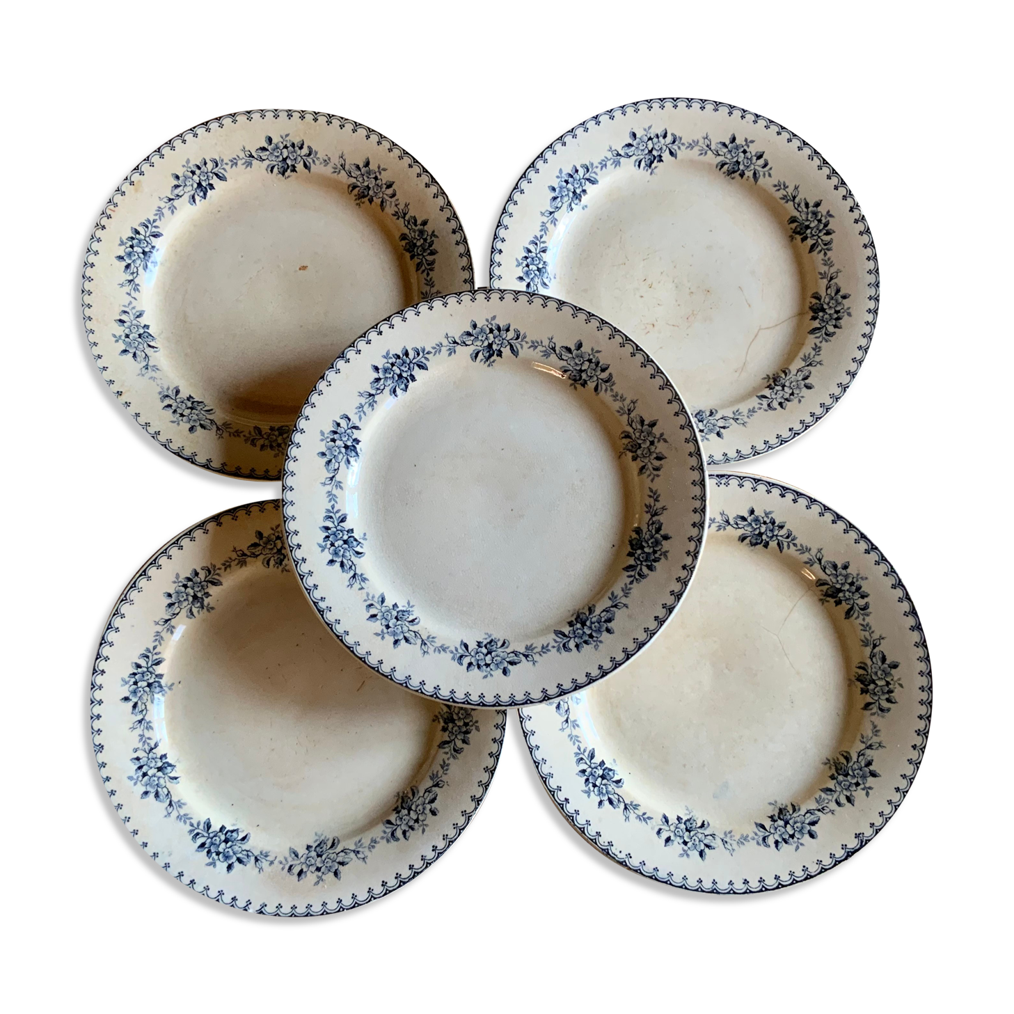 5 plates "Arcachon" Iron Land