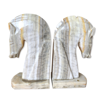 Greenhouse book art deco zoomorphic horse head in marble onyx