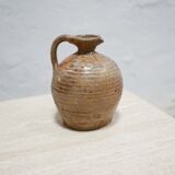 Old glazed terracotta jar