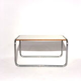 Vintage coffee table white melamine top