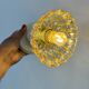 Vintage amber glass lampshade - tableware collection