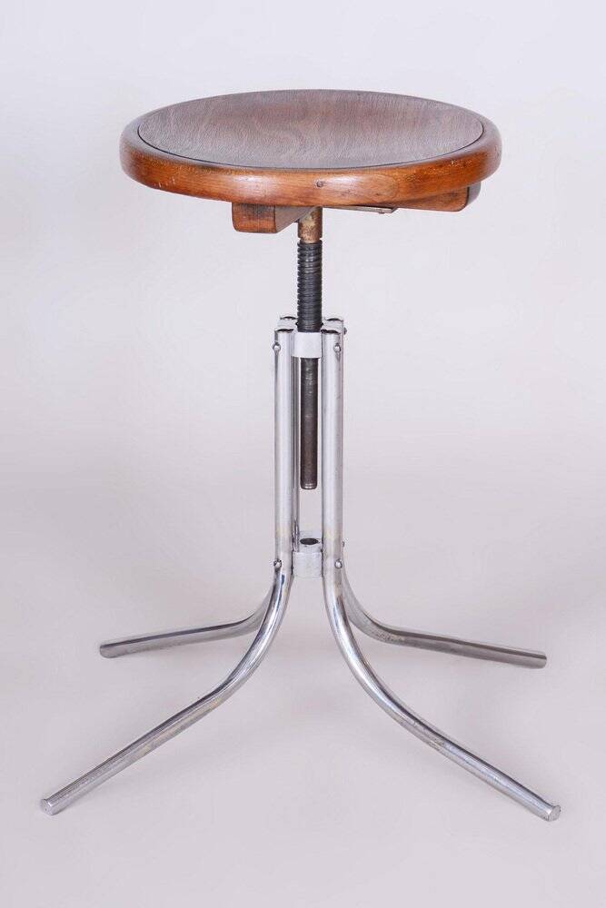 Bauhaus Piano Stool from Mücke-Melder, Czech, 1930s