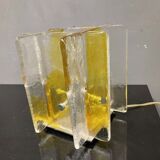 Geometric Murano Glass Table Lamps by A.V Mazzega, 1970s, Set of 2