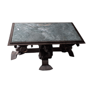 table basse fer forgé