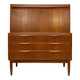 1960s Vintage Danish Teak Secretary by Erling Torvits for Klim Møbelfabrik