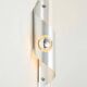 Cylindrical wall light Space Age, brushed aluminium, 1970-1980
